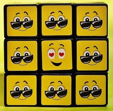 cube avec des émotions car impact des émotions sur l'apprentissage
