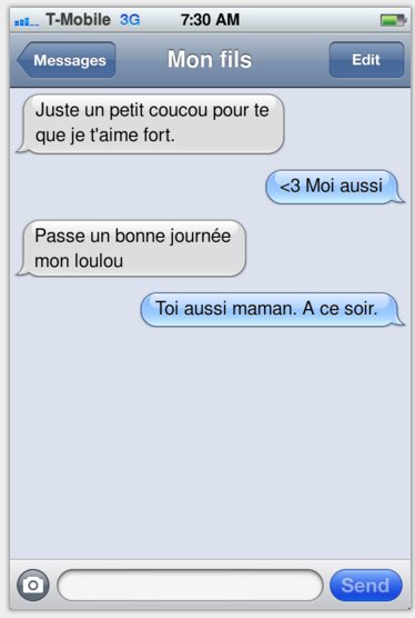 adolescent et sms